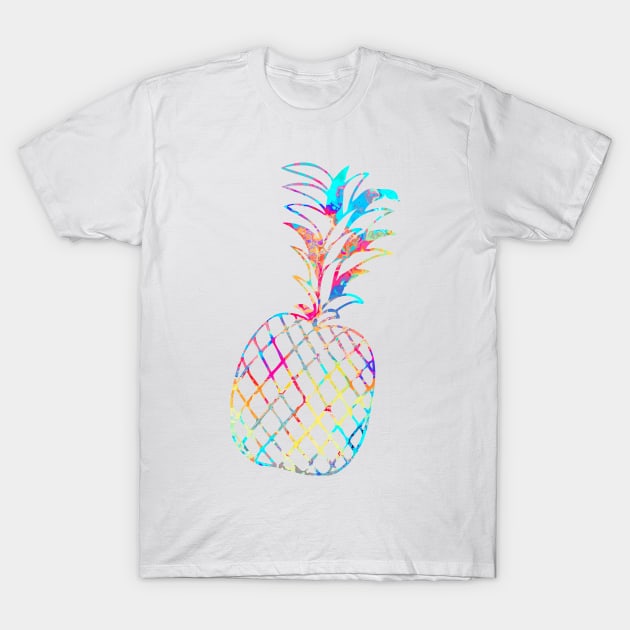 Rainbow Pineapple T-Shirt by LaurenPatrick